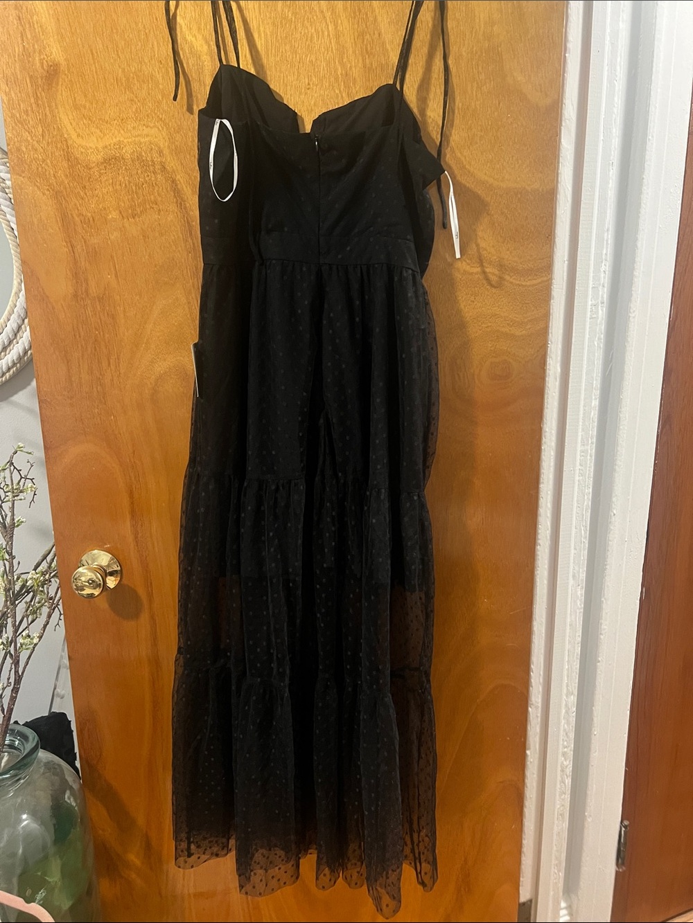 Lulu's Black Textured Women's Dress - Picture 3 of 4